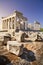 Antique Aphaia temple on Aegina Island, Greece