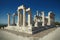 Antique Aphaia temple in Aegina Island, Greece