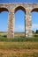 The antique aqueduct in Israel