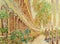 Antique arch building impressionism painting