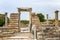 Antique arch in Ephesus. Beautiful old preserved building