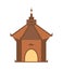 Antique architecture isolated icon