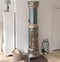 Antique art deco wood burning stove from the 19th Century made in the city of Odense, Denmark. Owned by the photographer