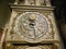 Antique astronomical zodiac clock in cathedral Lyon