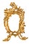 Antique baroque brass frame