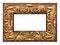 Antique baroque style golden picture frame. vintage background