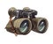 Antique binoculars, lens zooms