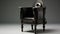 Antique Black Cabinet Chair In The Style Of Titus Kaphar