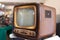 Antique Black and White TV set with Cathode Ray Tube