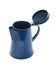 Antique blue enamel pot