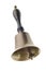 Antique brass bell isolated