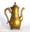 Antique brass coffeepot