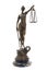 Antique bronze statuette of the goddess Themis.