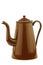 Antique brown enameled coffee pot