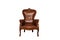 Antique brown leather chair