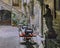 Antique Building Courtyard, Gothic District, Barcelona, Spain