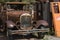 Antique Car and Gas Pumps