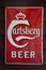 Antique Carlsberg advertising board