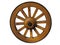 Antique Cart Wheel made of wood