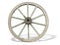 Antique Cart Wheel made of wood and iron-lined