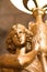 Antique catholic statue lamp