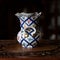 Antique ceramic vase in luxury interior. patterned porcelain vase.