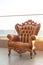 Antique chair on terrace