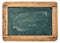 Antique chalkboard with wooden frame closeup