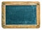 Antique chalkboard with wooden frame isolated on white