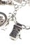 Antique charm bracelet with typewriter