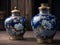 Antique China Porcelain Vases decorated