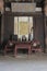 Antique Chinese furniture in historic building