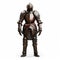 Antique Chivalric Suit: Plate Armor On White Isolated Background