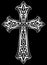 Antique Christian Cross Vector