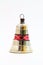 Antique Christmas gold bell ornament