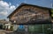 An antique cinema built with wood called Chalerm Thani Cinema in Nang Loeng Market Area, Bangkok, Thailand