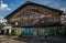 An antique cinema built with wood called Chalerm Thani Cinema in Nang Loeng Market Area, Bangkok, Thailand