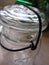 Antique Clear Canning Jar with Metal Bale