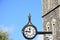 Antique clock on norman tower