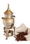 Antique coffeepot with spirit lamp