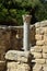 Antique column in Agrippa palace, Israel