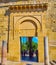 The antique columns in front of Puerta de los Deanes gate of Mezquita, Cordoba, Spain