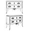 Antique Commode Vector 07