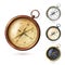 Antique compass set