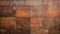 Antique Copper-colored Tiles: Atmospheric Flat Background In Den Style