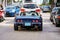 Antique Corvette Stingray dark blue Miami Beach street photography