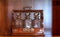 Antique crystal liquor decanter set