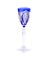 Antique crystal wineglass isolated on white