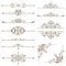 Antique decorative elements, and scroll elements, set page dividers.