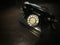 Antique dial telephone with motion blurred effect with concept back to the history